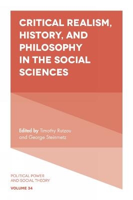 Critical Realism, History, and Philosophy in the Social Sciences - 