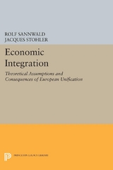 Economic Integration - Rolf Sannwald, Jacques Stohler