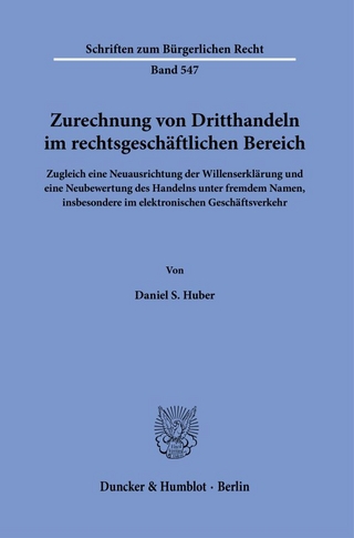 Zurechnung von Dritthandeln im rechtsgeschäftlichen Bereich.