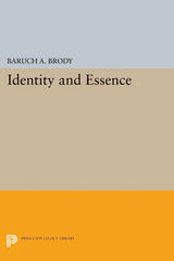 Identity and Essence - Baruch A. Brody