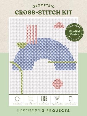 Mindful Crafts: Geometric Cross-Stitch Kit -  Chronicle Books