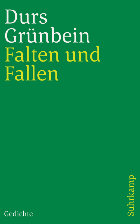 Falten und Fallen - Durs Gr&uuml;nbein