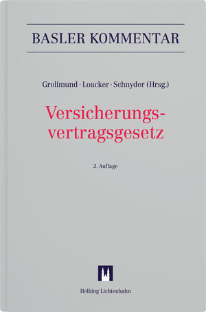 Versicherungsvertragsgesetz - Christian Boll, Hans-Ulrich Brunner, Christian Casanova, Andrea Eisner-Kiefer, Tiffany Ender, Walter Fellmann, Christoph Frey, Karin Friedli, Stephan Fuhrer, Lars Gerspacher, Lucy Gordon, Christoph Graber, Pascal Grolimund, Helmut Heiss, Jan Herrmann, Ursula Holliger, Peter Ch. Hsu, Bettina Hummer, Michel K&auml;hr, Alexandra K&ouml;rner, Moritz W. Kuhn (&dagger;), Leander D. Loacker, Riccardo Maisano, Laura Manz, Anna Menzi, Ulrike M&ouml;nnich, Olivier Mosimann, Andrea Pfleiderer, Stefan Plattner, Anton K. Schnyder, Dominik Skrobala, Johannes Sokoll, Rhea Specogna, Matthias Spinner, Andrea Stadelmann, Andrea St&auml;ubli, Nando Stauffer von May, Gerhard Stoessel, Ya&euml;l Strub, Marcel S&uuml;sskind, Elisabeth Tribaldos, Dirk Tr&uuml;ten, Ursula Uttinger, Clemens von Zedtwitz