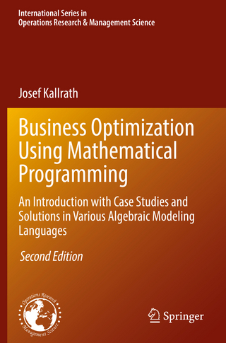 Business Optimization Using Mathematical Programming