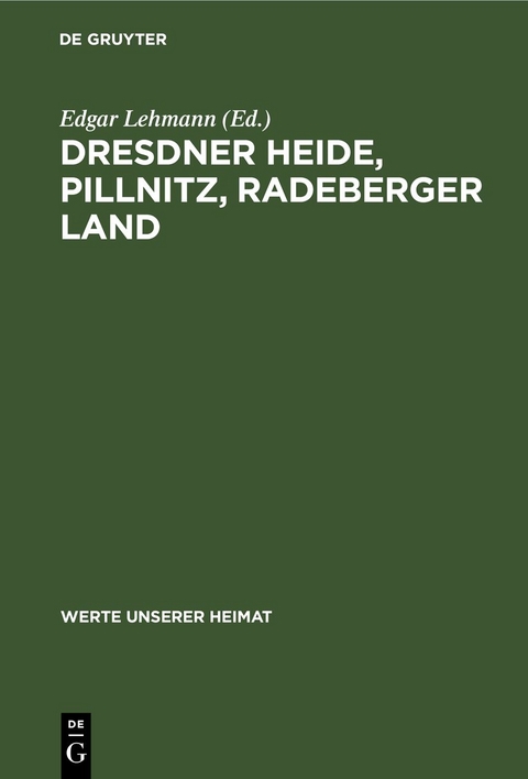 Dresdner Heide, Pillnitz, Radeberger Land - 