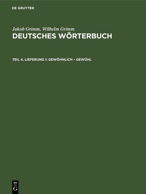Gew&ouml;hnlich &ndash; Gew&uuml;hl