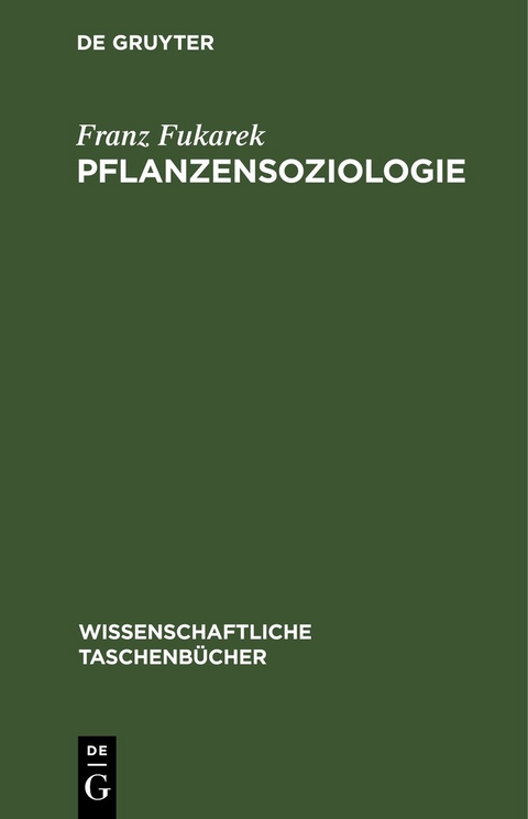 Pflanzensoziologie - Franz Fukarek