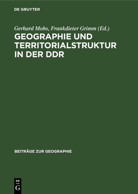 Geographie und Territorialstruktur in der DDR - 