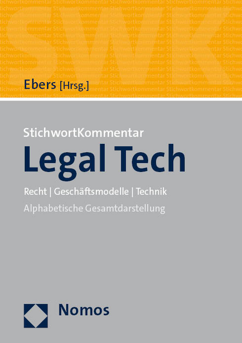 StichwortKommentar Legal Tech - 