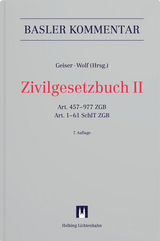 Zivilgesetzbuch II - Dario Ammann, Ruth Arnet, Christoph Bauer, Thomas Bauer, Philip Bornhauser, Ren&eacute; B&ouml;sch, Peter Breitschmid, Eduard Brogli, Lukas Brugger, Christoph Brunner, Roland B&uuml;hler, Robert K. D&auml;ppen, Martin Eggel, Wolfgang Ernst, Roland Fankhauser, Christiana Fountoulakis, Daniel Gabrieli, Stefan G&auml;umann, Thomas Geiser, Davide Giampaolo, Cora Graf-Gaiser, Dominique Gross, Harold Gr&uuml;ninger, Rahel Guyer, Bruno Huwiler, Peter R. Isler, Roland Jeitziner, David Jenny, Martin Karrer, Katrin Keller L&uuml;scher, Andreas Kley, Urs Lehmann, Daniel Leu, Andreas Meili, Yannick Minnig, Michel Montini, Michel Mooser, Roland M. M&uuml;ller, Etienne Petitpierre, Giorgio Piatti, Corrado Rampini, Ruth E. Reusser, Heinz Rey, Samuel Rickli, Arnold F. Rusch, Peter Carl Schaufelberger, J&uuml;rg Schmid, Christina Schmid-Tschirren, Hermann Schulin, Ivo Schwander, Daniel Staehelin, Lorenz Strebel, Christoph Thurnherr, Markus Vischer, Nedim Peter Vogt, Wolfgang Wiegand, J&uuml;rg Wichtermann, Stephan Wolf, Samuel Zogg