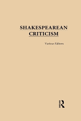 Shakespearean Criticism - 