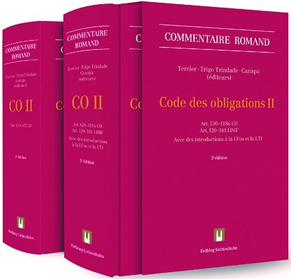 Code des obligations II (CO II) - Marc Amstutz, Vladimir Antipin, Rashid Bahar, Aur&eacute;lien Barakat, Sarah Bechaalany, Elma Berisha, Francesca Birchler, Fran&ccedil;ois Bohnet, Guillaume Braidi, Damiano Canapa, Isabelle Chabloz, Fran&ccedil;ois Chaix, Fernand Chappuis, C&eacute;dric Chapuis, Jean-Luc Chenaux, Ivan Cherpillod, Elena Cima, Caroline Clemetson, Mark Drenhaus, Antoine Eigenmann, Guillaume Fatio, Pascal Favrod-Coune, Alexandre Gachet, Andrew M. Garbarski, Emmanuel Genequand, J&eacute;r&ocirc;me Guex, Lino H&auml;nni, Michel Heinzmann, Nicolas Iynedjian, Michel Jaccard, Xenia Elisa Karametaxas, J&eacute;r&ocirc;me Levrat, Carlo Lombardini, Ramon Mabillard, Giulia Neri-Castracane, Henry Peter, Etienne Poltier, Fran&ccedil;ois Rayroux, Pierre-Alain Recordon, Alexandre Richa, Manuela Scerri, Evelyne Schmid, Pierre Tercier, Luc Th&eacute;venoz, Henri Torrione, Nhu-Hoang Tran Thang, Rita Trigo Trindade, Guillaume Vianin, Jean-Paul Vulli&eacute;ty, Marie-No&euml;lle Zen-Ruffinen, Jean-Baptiste Zufferey