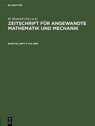 Zeitschrift für Angewandte Mathematik und Mechanik / Mai 1980