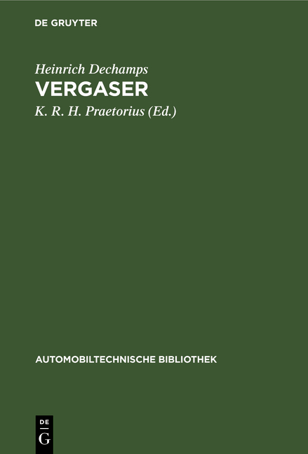 Vergaser - Heinrich Dechamps