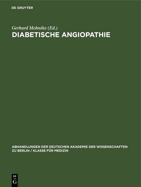 Diabetische Angiopathie - 