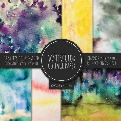 Watercolor Collage Paper for Scrapbooking -  Crafty As Ever