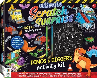 Ultimate Scratch Surprise: Dinos & Diggers Activity Kit - Hinkler Pty Ltd
