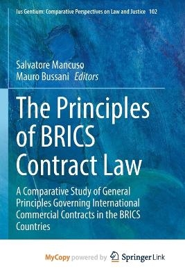 The Principles of BRICS Contract Law
