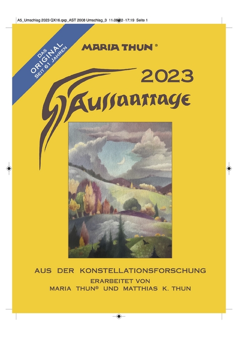 Aussaattage 2023 Maria Thun Wandkalender - Matthias K. Thun