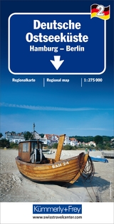 K&uuml;mmerly+Frey Regional-Strassenkarte 2 Deutsche Ostseek&uuml;ste 1:275.000