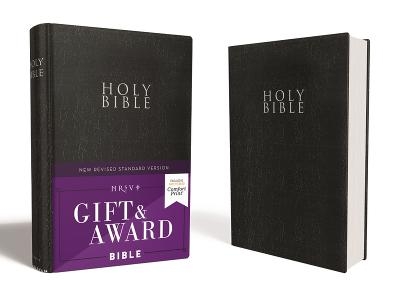 NRSV, Gift and Award Bible, Leather-Look, Black, Comfort Print -  Zondervan