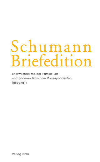 Schumann-Briefedition / Schumann-Briefedition II.8