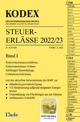KODEX Steuer-Erl&auml;sse 2022/23, Band I - Michael Schilcher