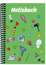 A 5 Notizbuch Manga Items, gr&uuml;n, liniert - 