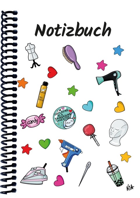 A 5 Notizbuch Manga Items, wei&szlig;, blanko - 