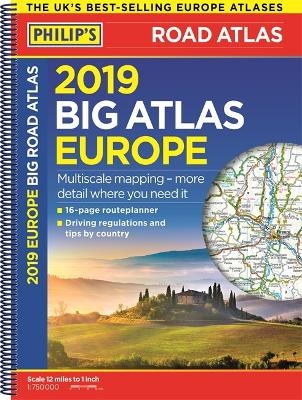 Philip's 2019 Big Road Atlas Europe -  Philip's Maps