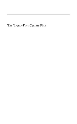 The Twenty-First-Century Firm
