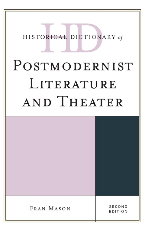 Historical Dictionary of Postmodernist Literature and Theater -  Fran Mason