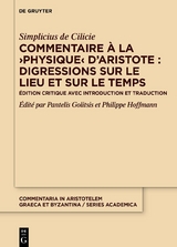 Commentaire &agrave; la &rsaquo;Physique&lsaquo; d&rsquo;Aristote : Digressions sur le lieu et sur le temps - 