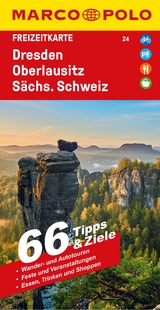 MARCO POLO Freizeitkarte 24 Dresden, Oberlausitz, S&auml;chsische Schweiz 1:100.000