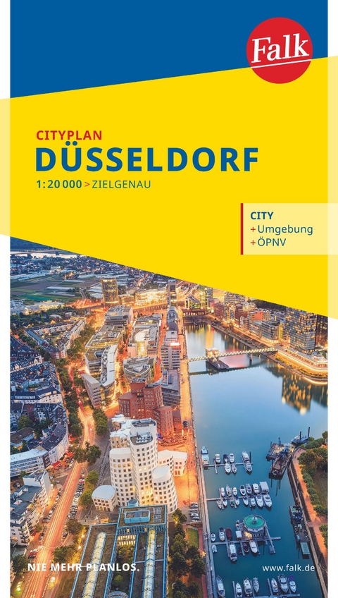 Falk Cityplan D&uuml;sseldorf 1:20.000
