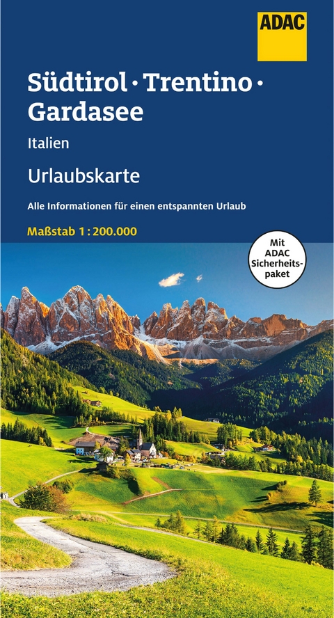 ADAC Urlaubskarte S&uuml;dtirol, Trentino, Gardasee 1:200.000