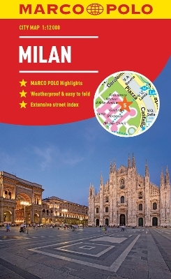 Milan Marco Polo City Map - pocket size, easy fold, Milan street map
