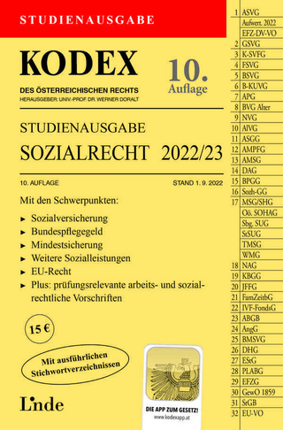 KODEX Studienausgabe Sozialrecht 2022/23