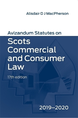 Avizandum Statutes on Scots Commercial & Consumer Law
