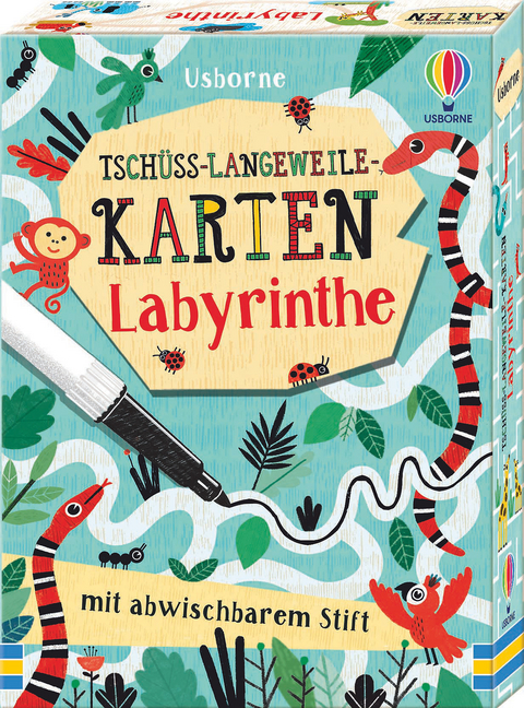 Tsch&uuml;ss-Langeweile-Karten: Labyrinthe - Lucy Bowman
