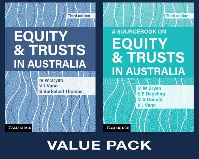 Equity and Trusts Value Pack 2 Volume Paperback Set - Michael Bryan, Vicki Vann, Susan Barkehall Thomas, Simone Degeling, Scott Donald