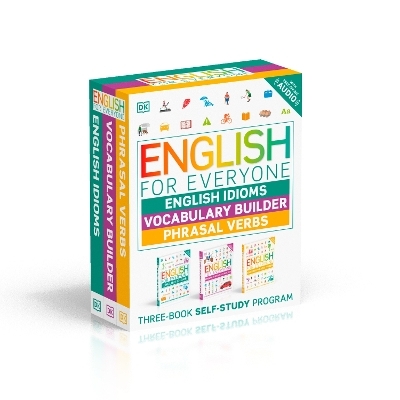 English for Everyone English Idioms, Vocabulary Builder, Phrasal Verbs 3 Book Box Set -  Dk