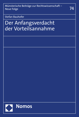 Der Anfangsverdacht der Vorteilsannahme