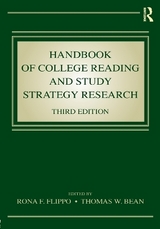 Handbook of College Reading and Study Strategy Research - Flippo, Rona F.; Bean, Thomas W.