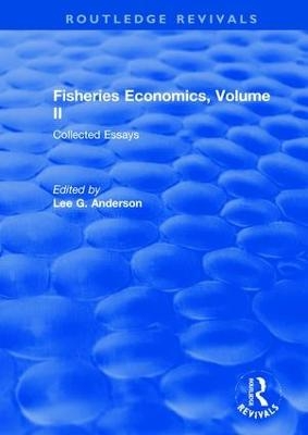 Fisheries Economics, Volume II - 
