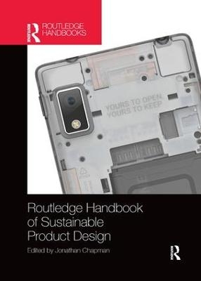Routledge Handbook of Sustainable Product Design - Jonathan Chapman