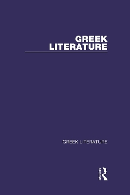 Greek Literature - 