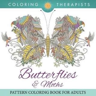 Butterflies & Moths Pattern Coloring Book For Adults