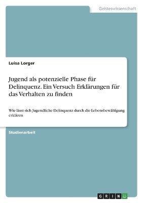 Jugend als potenzielle Phase f&Atilde;&frac14;r Delinquenz. Ein Versuch Erkl&Atilde;&curren;rungen f&Atilde;&frac14;r das Verhalten zu finden - Luisa Lorger