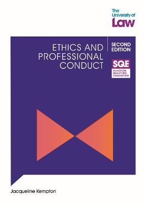 SQE - Ethics and Professional Conduct 2e - Jacqueline Kempton